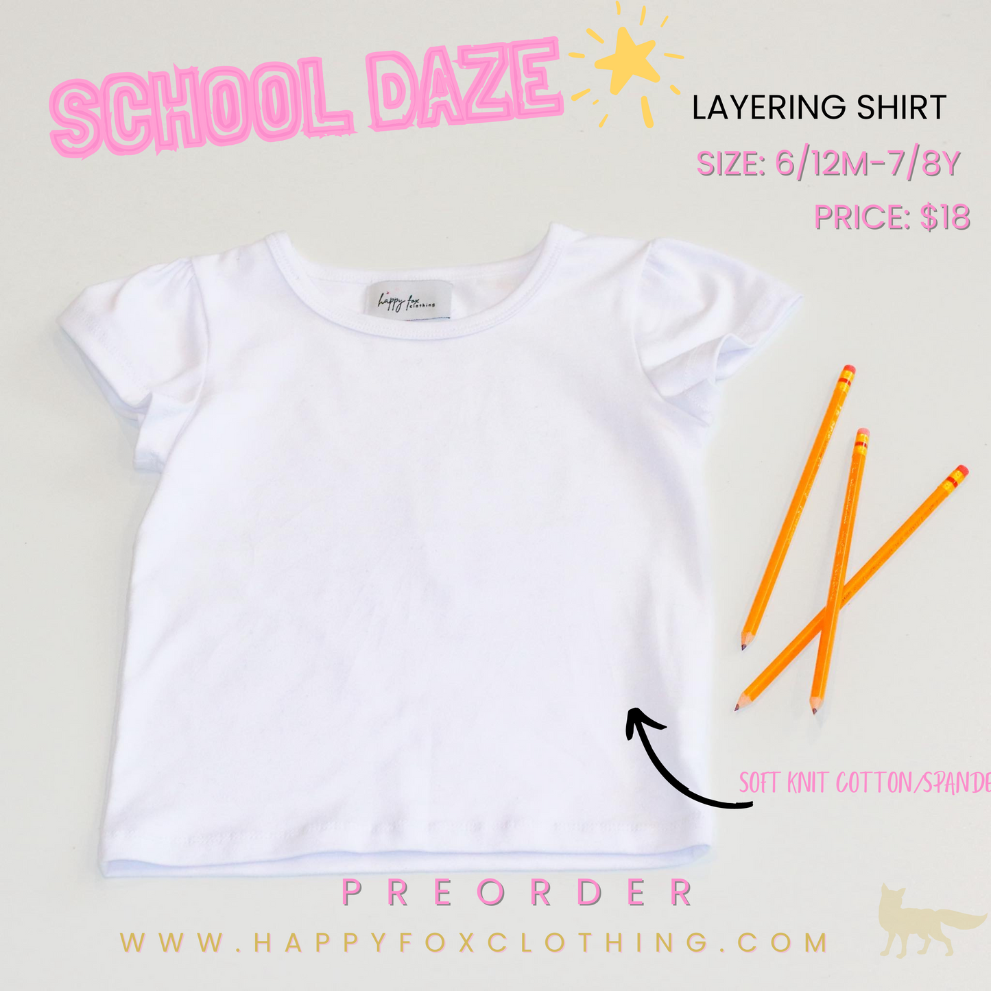 SCHOOL DAZE LAYERING SHIRT